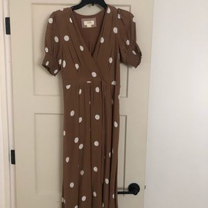 Maeve Bernice polka dot dress Anthropologie